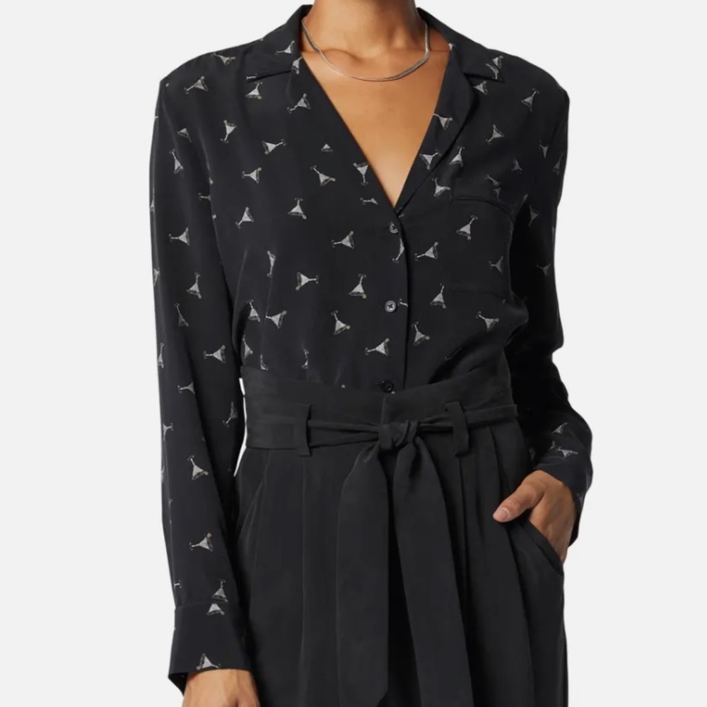 Equipment Keira Blouse Size small